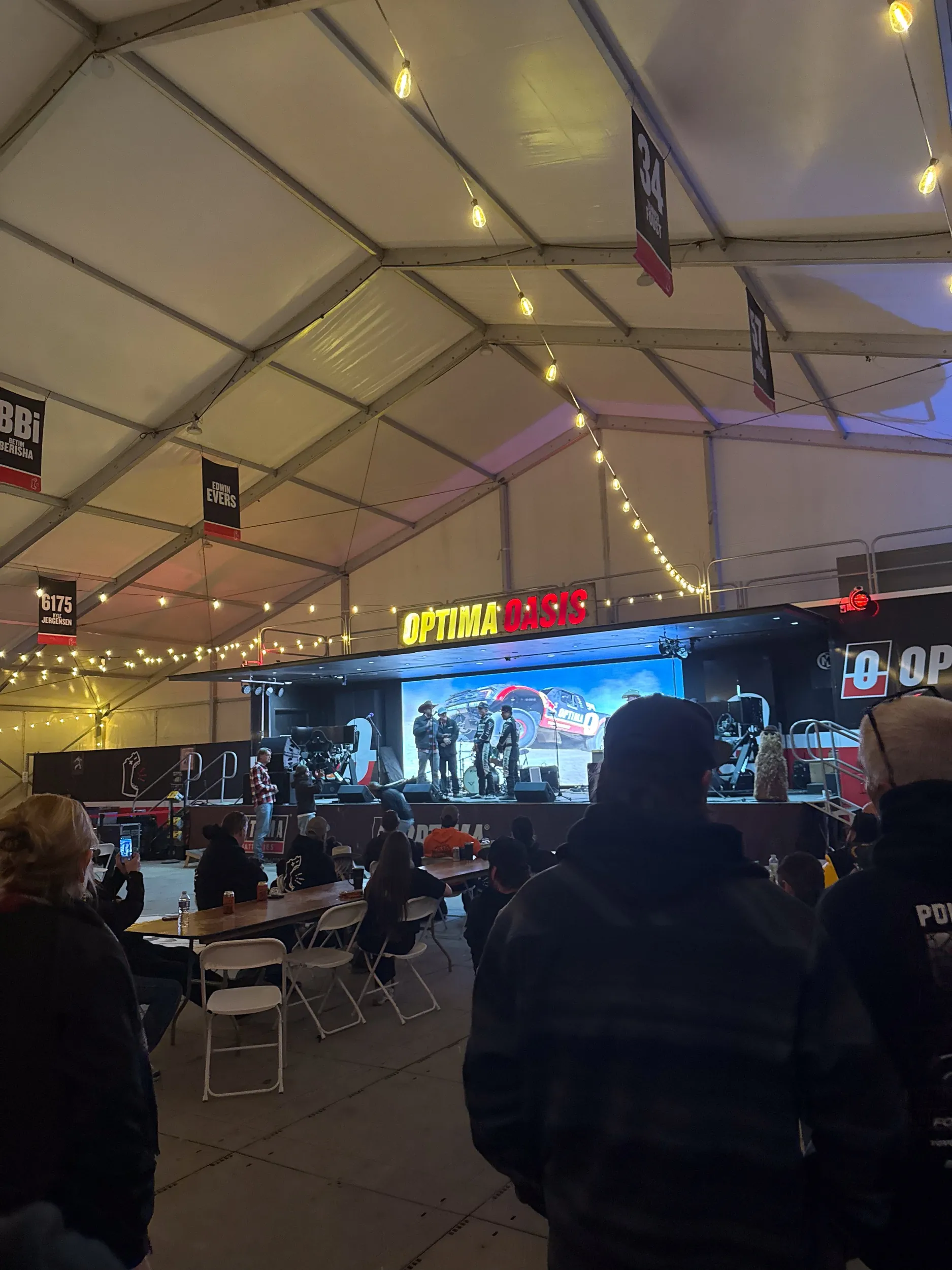 Completed graffiti mural painted live for Optima Batteries at King of the Hammers off-road event Los Angeles